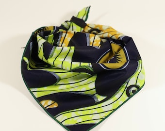 Ankara Dog Bandana, Triangular Pet Neckwear