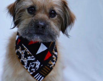 Ankara African Print Dog Bandana, Pet Neckwear