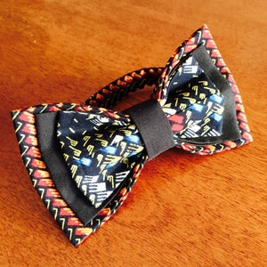 Black African Bow Tie, Unique Bow Tie, Bow Tie, Ankara bow tie, Nigerian bow tie, Bow Tie for men, Bow Tie for women, Bow Tie for kids image 4