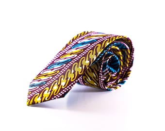 African Fabric Necktie, Men’s Tie, Wedding Tie, Groomsmen Tie