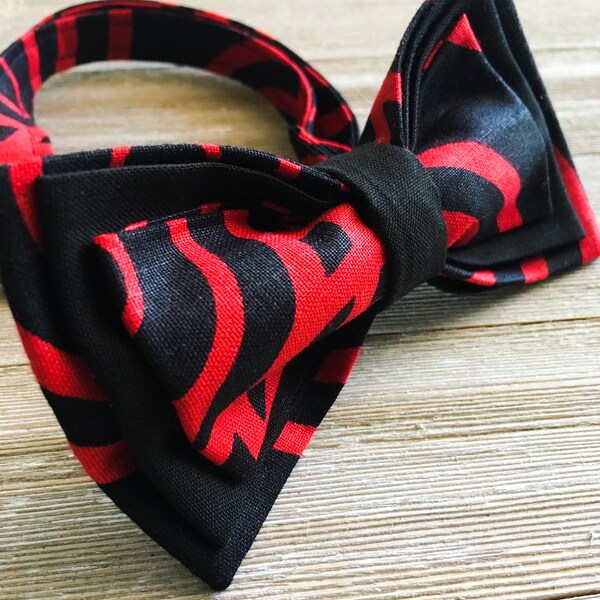 African fabric bow tie, red bow tie, black bow tie, Ankara bow tie, kids bow tie, African fashion