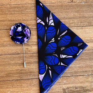 Purple and Blue Pocket Square, Lapel Pins For Men, Men’s Accessories, Gifts For Him, Fathers Day Gifts, Men’s Birthday Gifts,