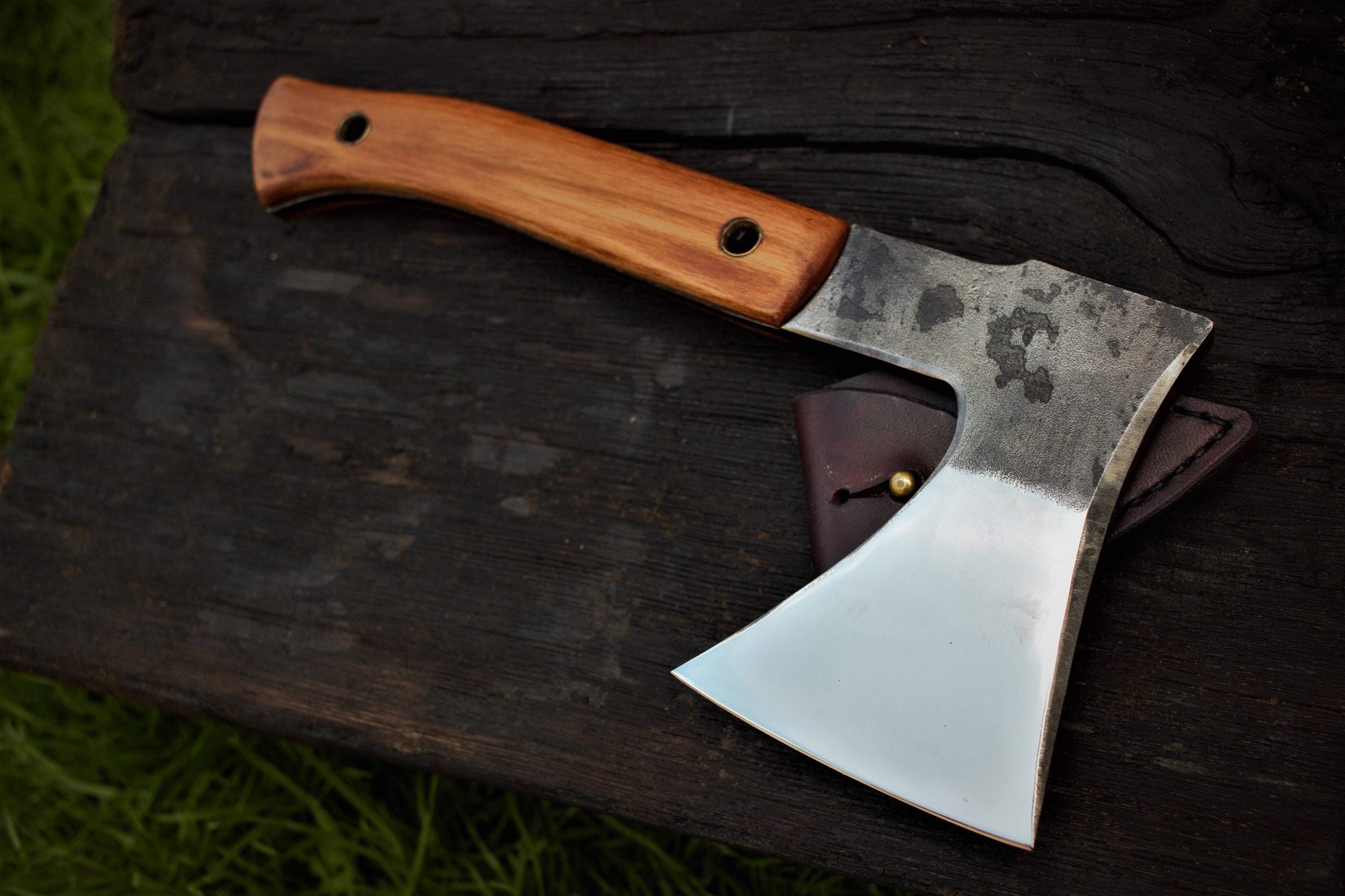 Full tang axe Belt axe Bushcraft axe Tomahawk Bearded axe Etsy