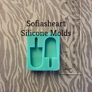 Mini Popsicles Silicone Mold, Regular or Rounded Surface, Silicone Mold, Silicone Mold Resin, Mold, Handmade Mold, Resin Mold, Custom Mold