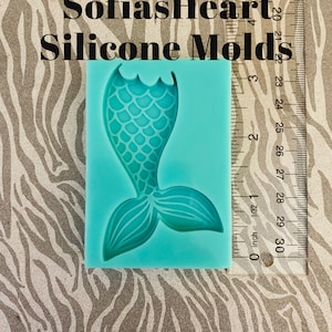 Mermaid Tail Silicone Mold, Fish Mold, Silicone Mold, Custom Mold, Clay Mold, Wax Mold, Soap Mold, Resin Mold, Handmade Mold, Cute Mold