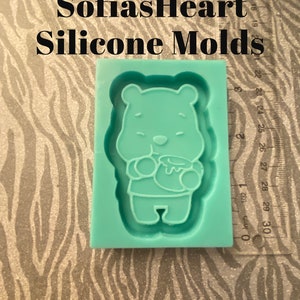 Pooh Bear Silicone Mold, Bear Silicone Mold, Honey Bear Silicone Mold, Silicone Mold Resin, Soap Mold, Wax Mold, Handmade Mold, Resin Mold