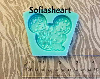 Ohana Mouse Character Silicone Mold Uv Resin Mold, Silicone Mold, Soap Mold, Clay Mold, Mold, Wax Mold, Resin Mold, Cute Mold