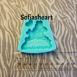 Winnie Silicone Mold, Piglet Silicone Mold, Pooh Silicone Mold, Soap Mold, Clay Mold, Wax Mold, Handmade Mold, Resin Mold, Custom Mold, Mold