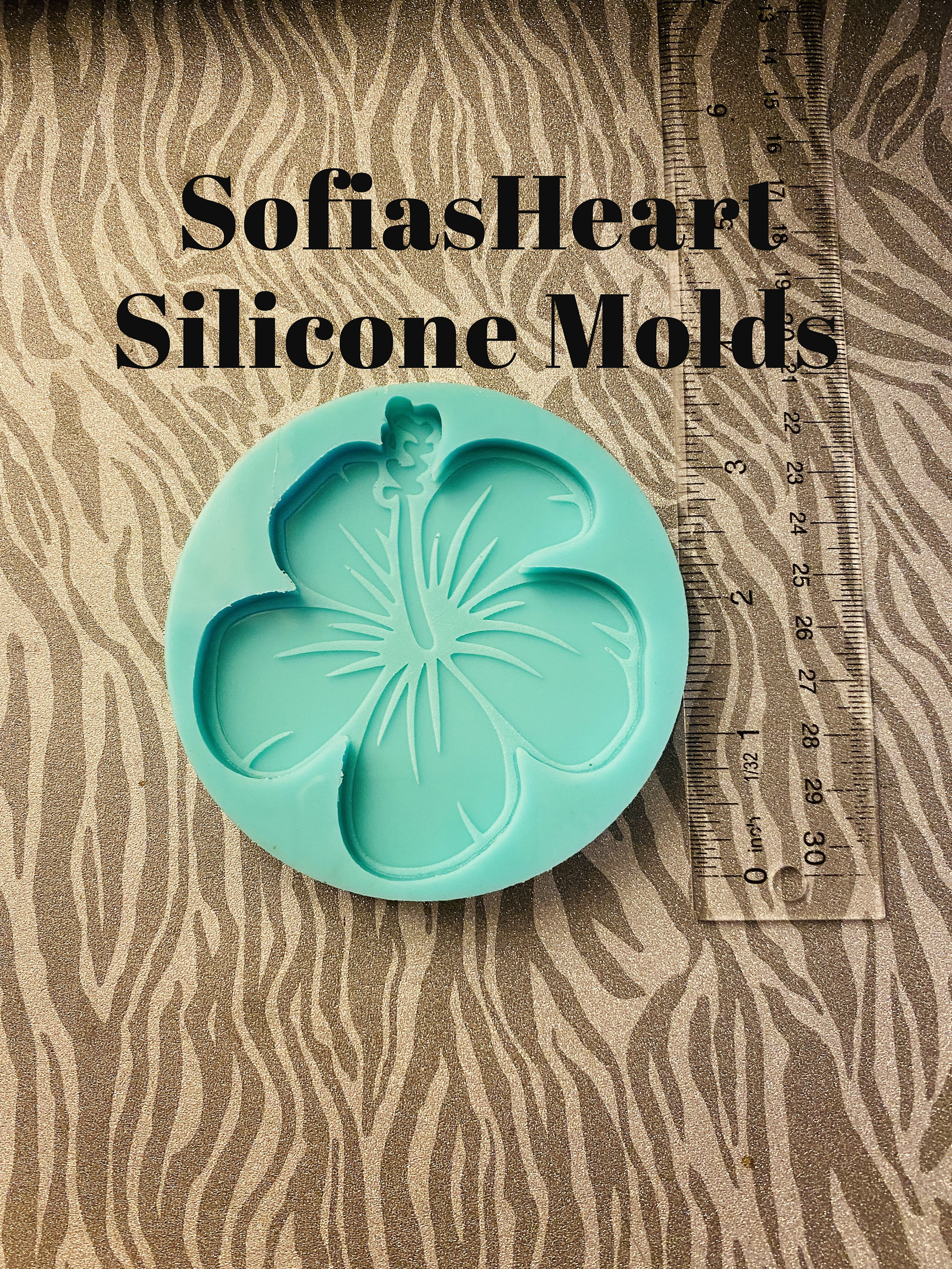 Silicone Mold 3D Hibiscus Mold Flower Petals Moldflower 