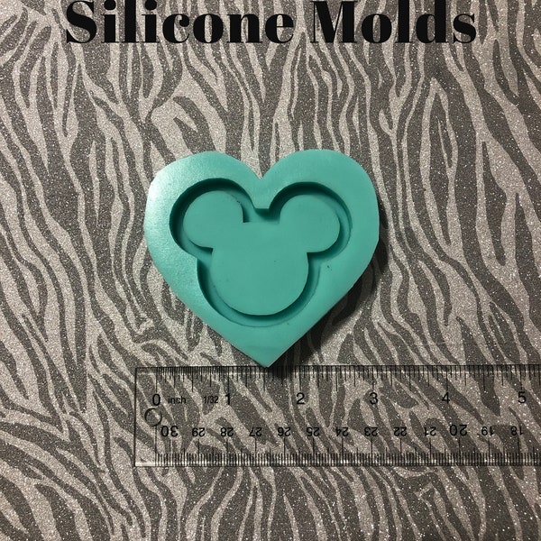 Small Mouse Head Shaker Silicone Mold Option 2