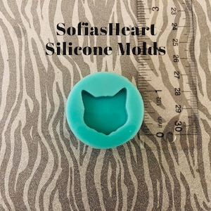 Mini Cat Head Silicone Mold, Uv Resin Mold, Silicone Mold, Soap Mold, Clay Mold, Mold, Wax Mold, Resin Mold, Cute Mold