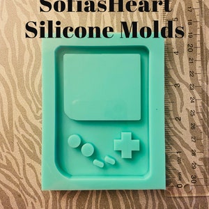 Trading Card Size Gameboy Shaker Silicone Mold, Silicone Mold Resin, Soap Mold,Clay Mold, Wax Mold, Handmade Mold, Resin Mold, Custom Mold
