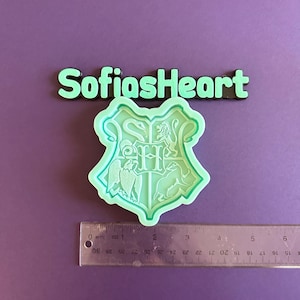 Wizard Crest Engraved Silicone Mold, Silicone Mold, Silicone Mold Resin, Mold, Clay Mold, Wax Mold, Handmade Mold, Resin Mold, Custom Mold