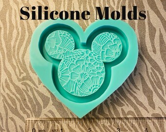 Large Mickey Hawaiian Shaker Silicone Mold, Uv Resin Mold, Silicone Mold, Soap Mold, Clay Mold, Mold, Wax Mold, Resin Mold, Cute Mold