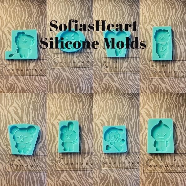 Kpop Silicone Mold Individual, Silicone Mold, Silicone Mold Resin, Soap Mold, Clay Mold, Wax Mold, Handmade Mold, Resin Mold, Custom Mold