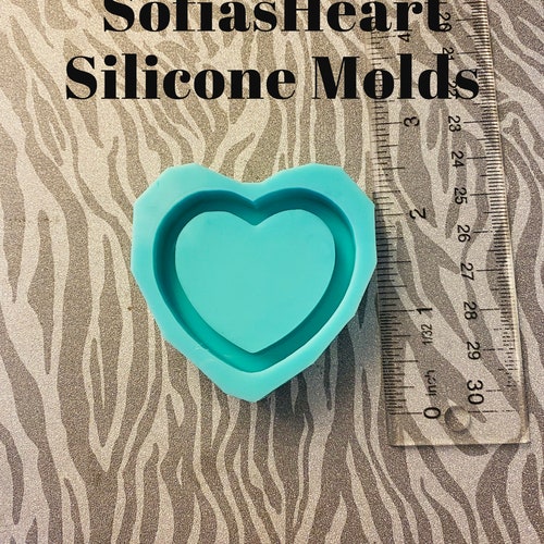 S012 Step Heart Shaker Mold / Shaker Mold / Silicone Mold Etsy