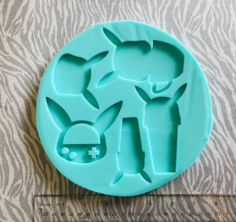 Extra Large pokemon themed shaker silicone Mold