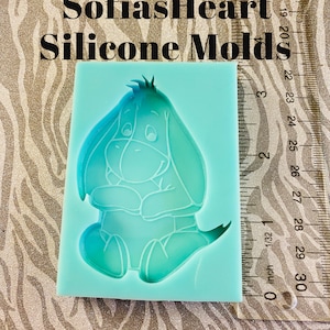 Eeyore Silicone Mold, Uv Resin Mold, Silicone Mold, Soap Mold, Clay Mold, Mold, Wax Mold, Resin Mold, Cute Mold