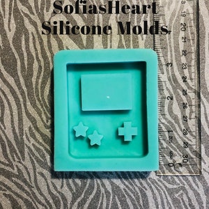 Gameboy Shaker Star Buttons Mold, Uv Resin Mold, Silicone Mold, Soap Mold, Clay Mold, Mold, Wax Mold, Resin Mold, Cute Mold