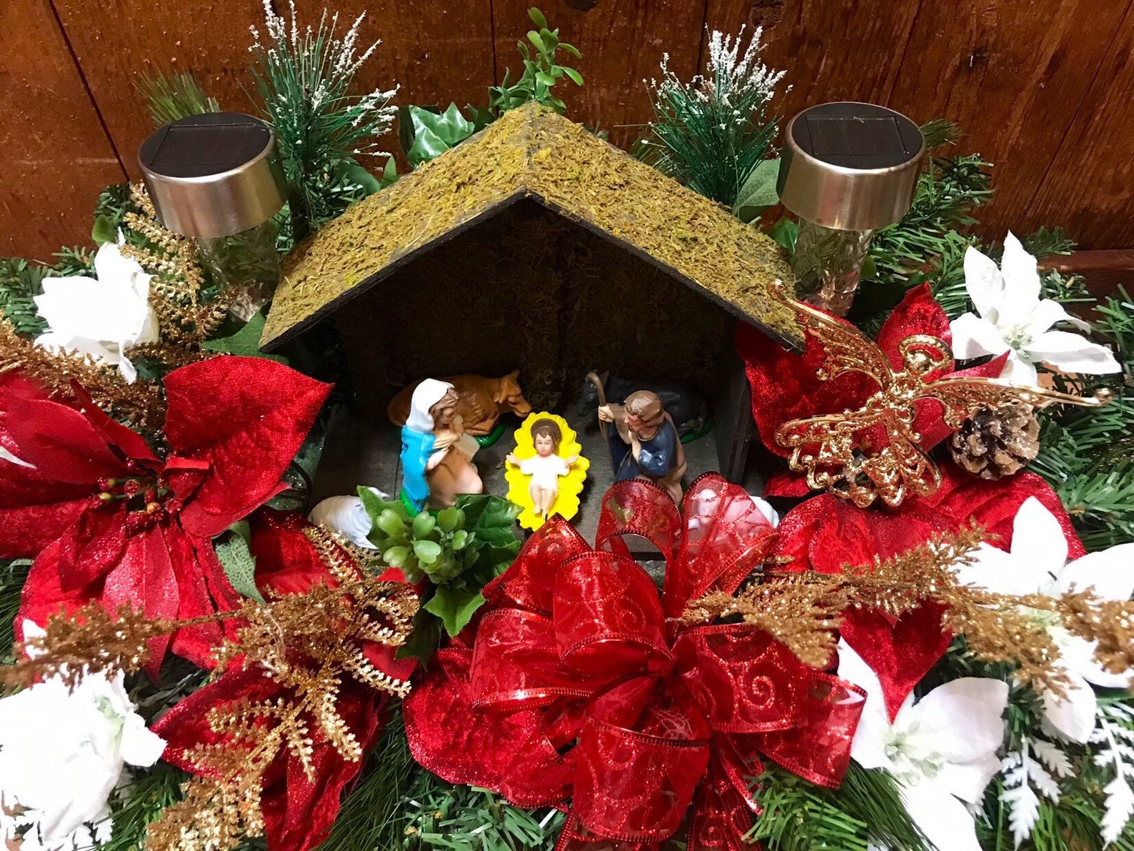 Christmas Cemetery Saddle Cemetery Saddle Cemetery Flowers Etsy