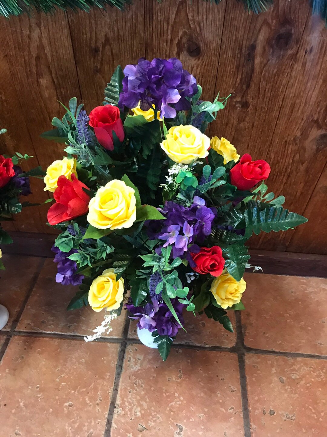 Cemetery Flowers Cemetary Flowers Flowers for Grave Etsy