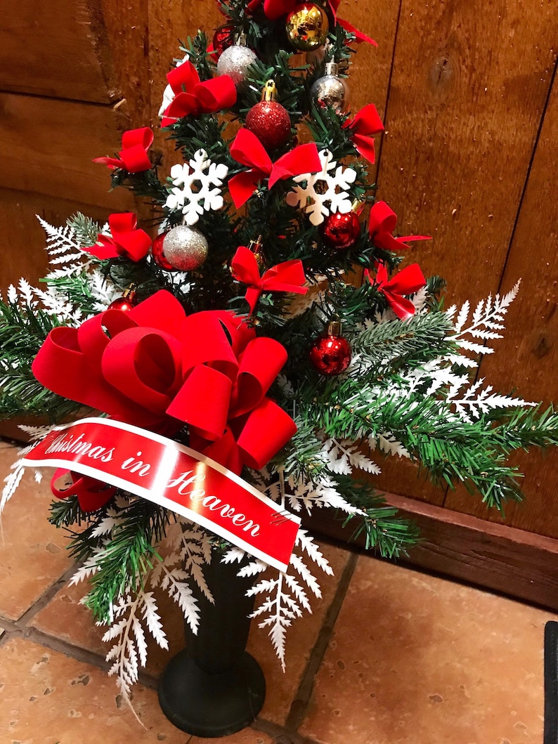 Cemetery Christmas Tree Cemetery Flowers Cemetary Flowers Etsy