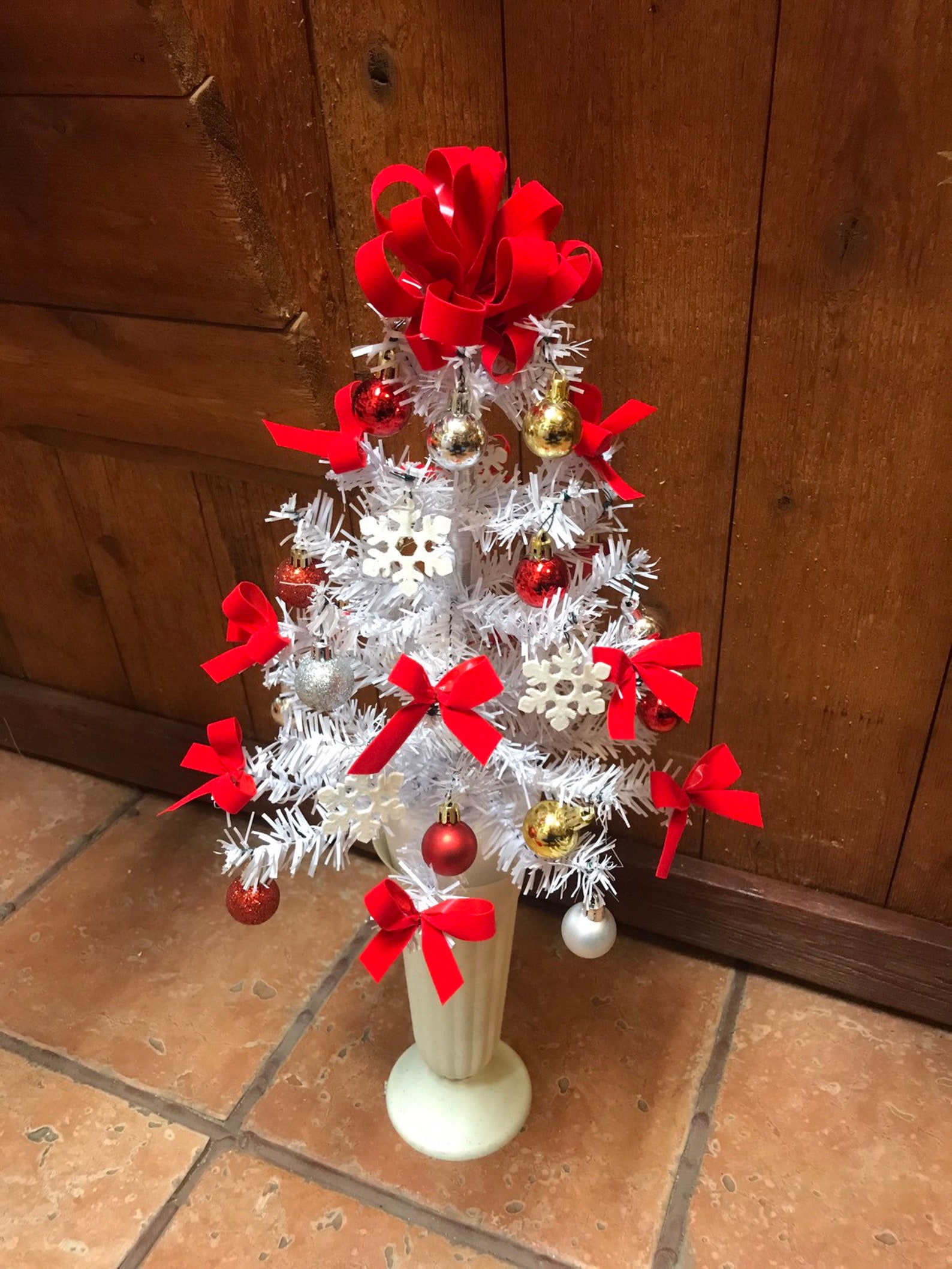 Cemetery Christmas Tree Flowers for Grave Gravesite Decor Christmas