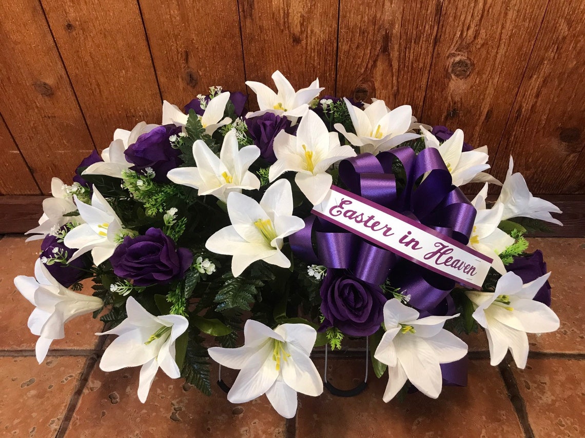 Easter Cemetery Flowers Cemetary Flowers Flowers for Grave Etsy