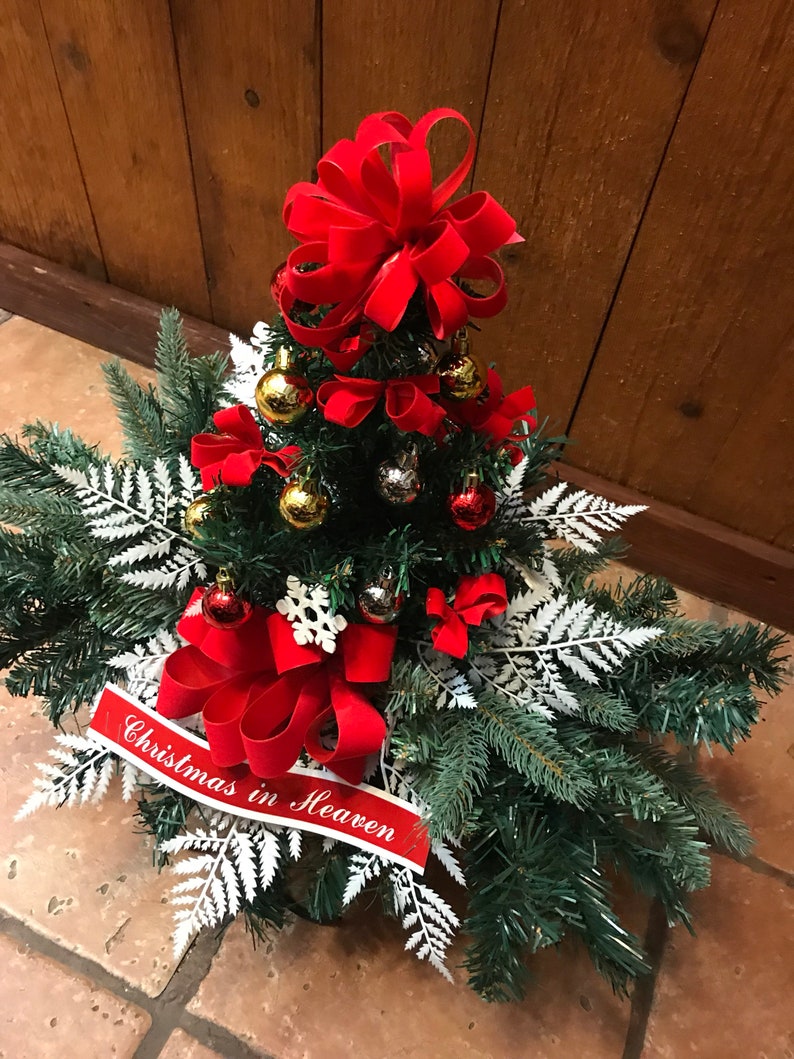 Christmas tree cemetery saddle headstone saddle christmas Etsy