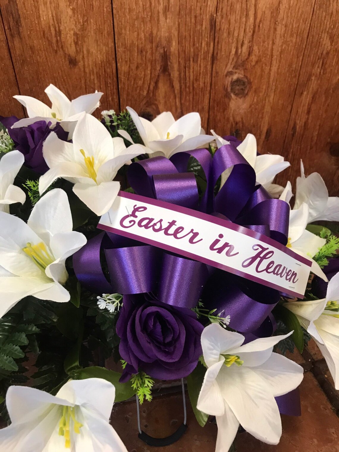 Easter Cemetery Flowers Cemetary Flowers Flowers for Grave Etsy