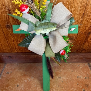 Fisherman’s Cemetery cross - cemetary flowers - grave decoration - Father’s Day - grave marker - tombstone - headstone - vase - cone- saddle