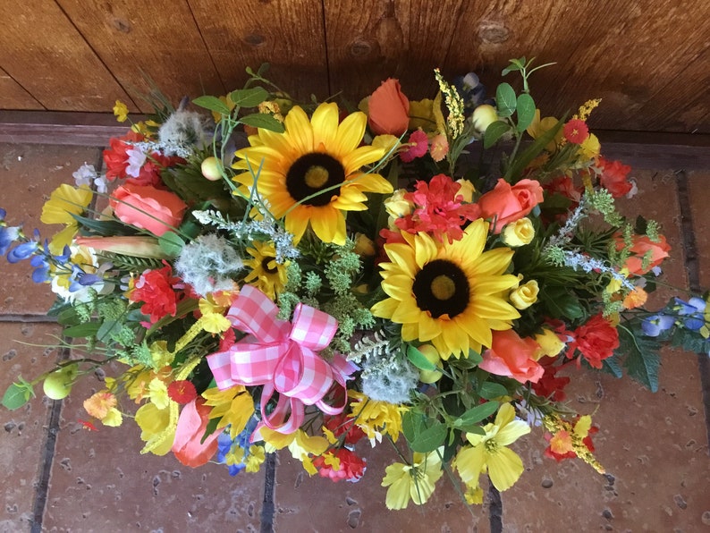 Spring Cemetery Flowers Cemetary Flowers Flowers for Grave Etsy