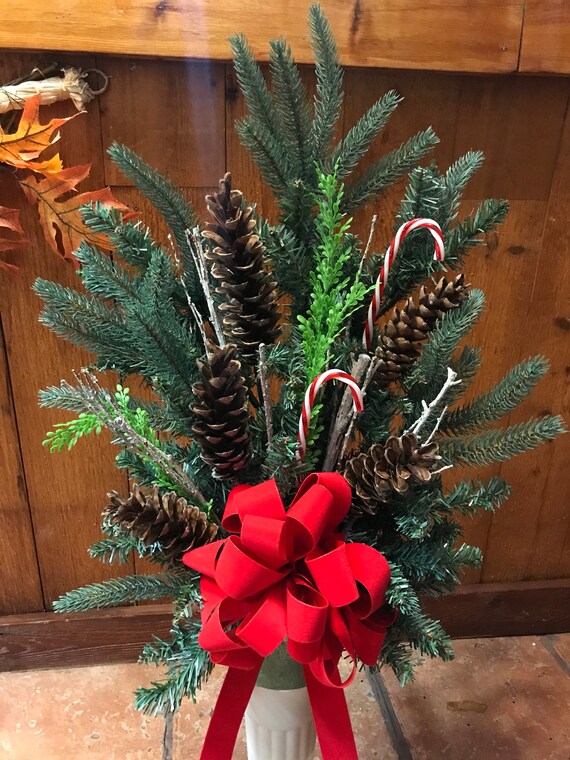 Christmas cemetery cone winter cemetary Christmas grave Etsy