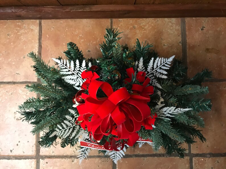 Christmas Tree Cemetery Saddle Headstone Saddle Christmas Etsy