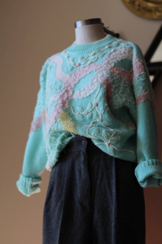Haut Jaclyn Smith Rayé Pastel Manches Courtes - Taille L - Occasion Excellent État