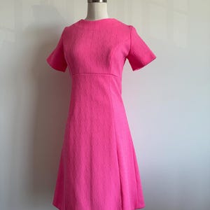 hot pink 60s dress 60s Hot Pink Dress, Boho 60s Dress, Size Small Dress, Yumberry Pink Dress,  Gogo Dress, Retro Summer Dress, Sleeveless Dress, Pink Dress