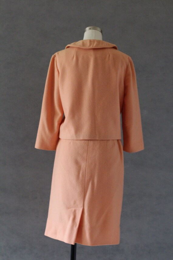Vintage 60s Colorblocked Matching Set with Peach … - image 8