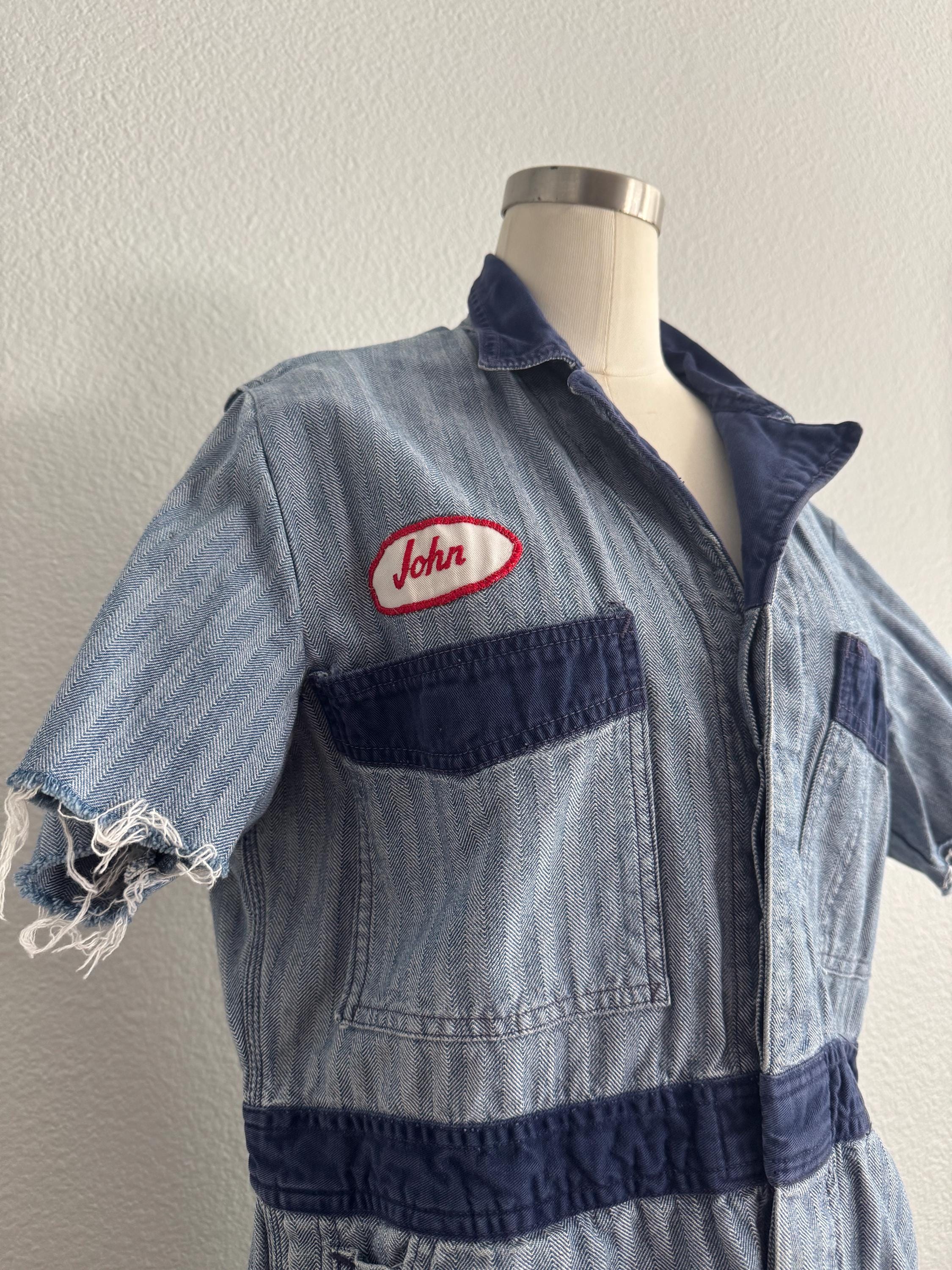 Vintage 50s Union Made Size 40 Johnson Uniform Co Unisex Jean