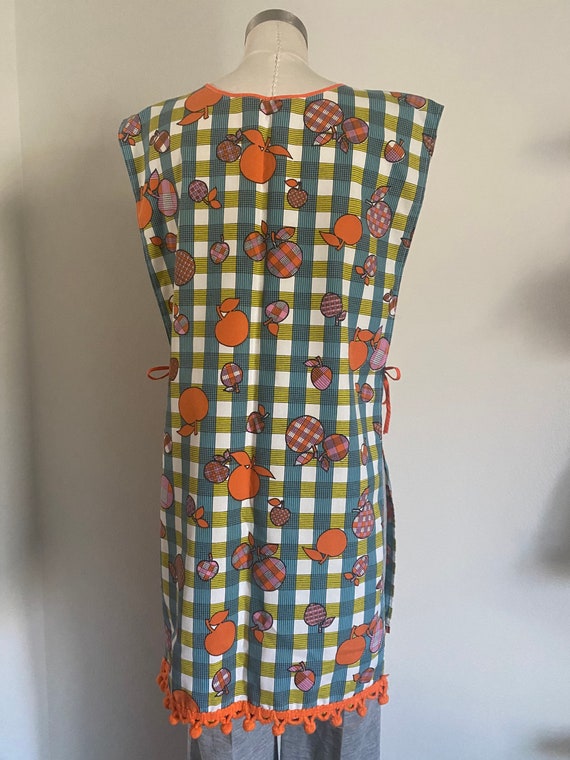 Vintage 60s Sleeveless Smock Top with Deep Pocket… - image 6