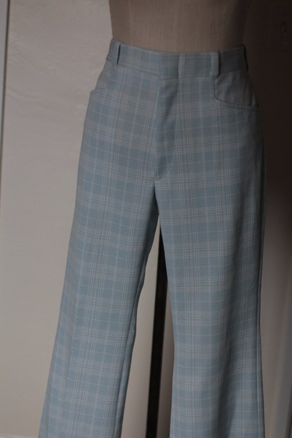 high waisted polyester pants