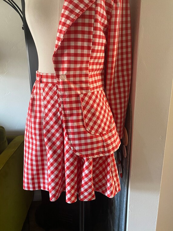 60s Gingham Matching Set with Fitted Blazer and M… - image 6