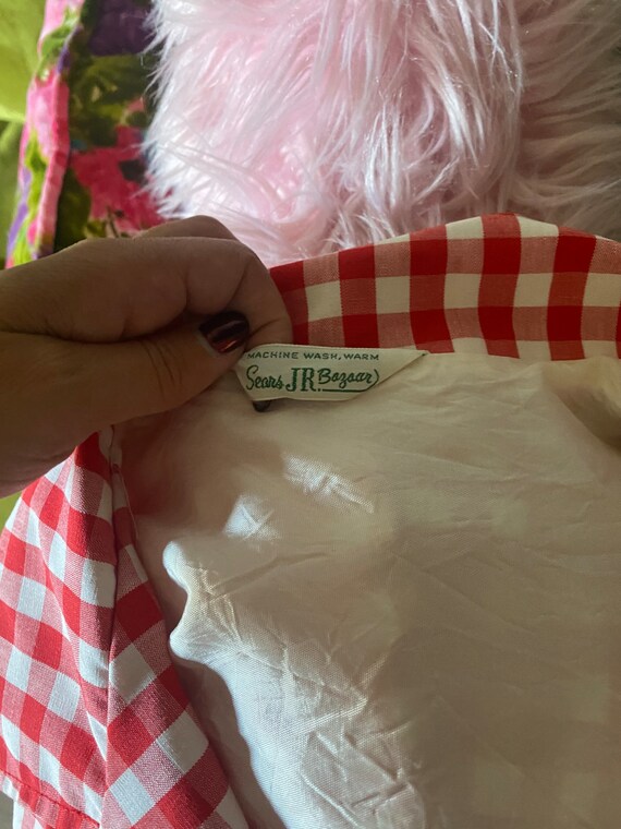 60s Gingham Matching Set with Fitted Blazer and M… - image 9