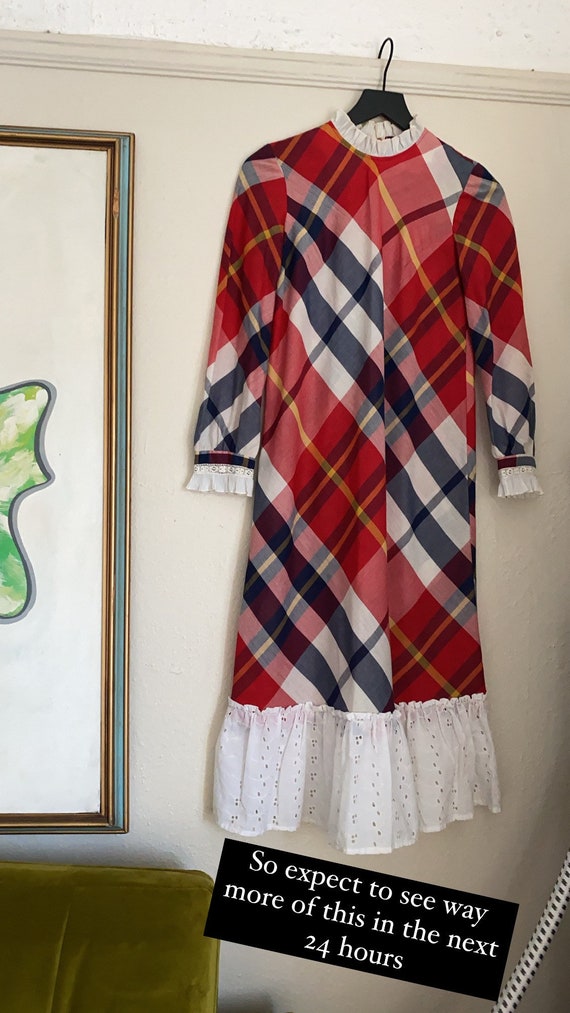 buffalo plaid midi dress NWT OLD NAVY Red/ Black Buffalo Plaid Lightweight Rayon Slip Midi Dress Sz M