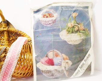 Handmade Basket/DIY Basket Kit/Fabric Basket Kit/Fabric Basket/Round Basket/DIY Basket/Make Your Own Basket/Home Art/Cathy Fry/Basket Kit