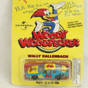 Woody Woodpecker Nascar/wally Dallenbach Diecast Car/cartoon