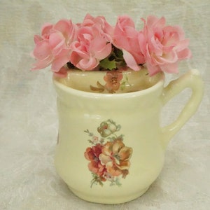 Wild Rose Rasiertasse/Moustache Tasse mit Rosen/Vb/Athena CA/Blumen Spartasse/Rasiertasse/Rasiertasse/Vintage Badezimmer Dekor/Rosen Dekor/Rosen