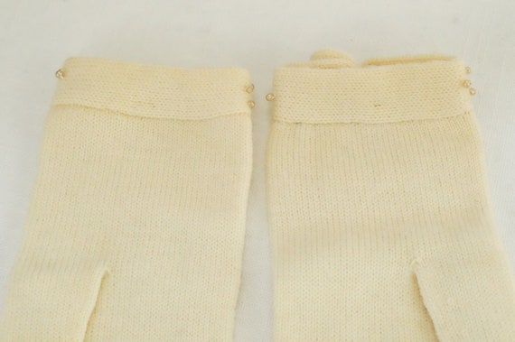 Vintage Girls Dress Gloves/Knitted Dress Gloves/B… - image 7