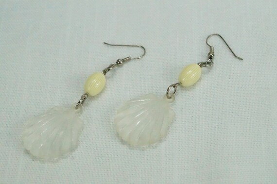 Boho Seashell Long Dangle Earrings/Lightweight Pl… - image 4