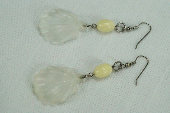 Boho Seashell Long Dangle Earrings/Lightweight Pl… - image 8