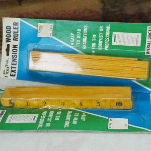Folding Wooden Rulers/extension Ruler/6 Foot/original Package/unopened ...